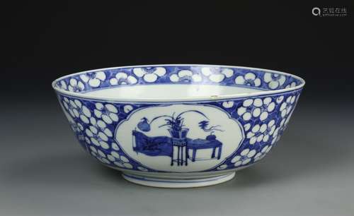 Chinese Blue and White Export Bowl