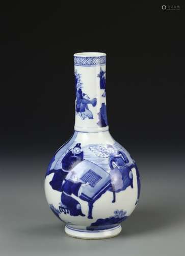 Chinese Blue and White Bottle Vase