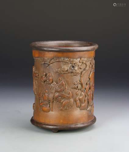 Chinese Bamboo Brush Pot