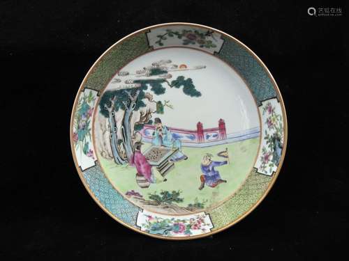 CHINESE FAMILLE ROSE DISH