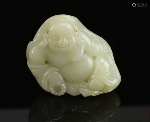 Chinese Carved Jade Figure of Buddha