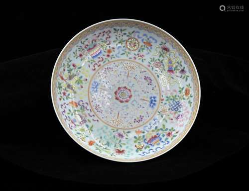 CHINESE FAMILLE ROSE DISH