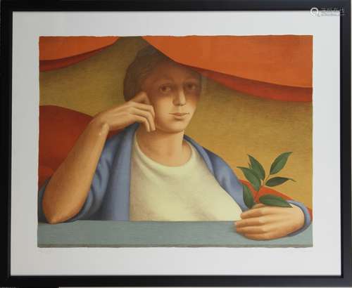 GEORGE TOOKER FRAMED LITHOGRAPH