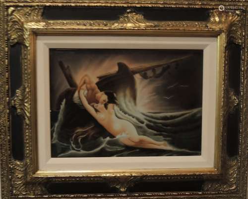 FRAMED KPM PORCELAIN PLAQUE