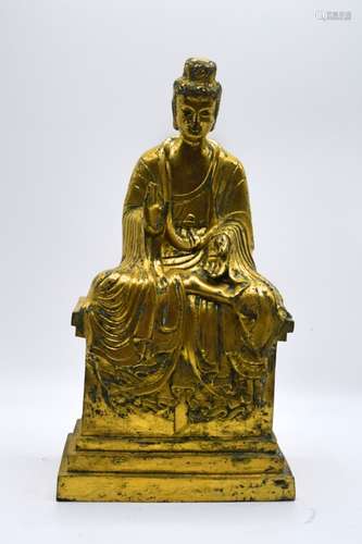 Chinese Gilt Buddha