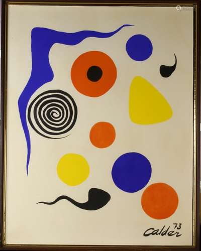 Calder Watercolor Painting