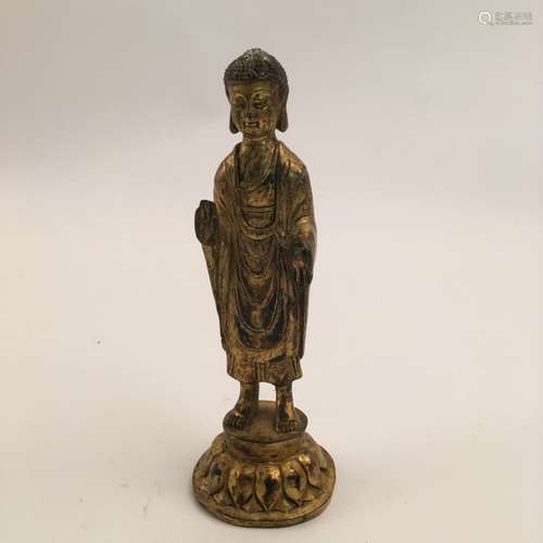 Fine Chinese Gilt Bronze Buddha