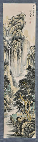 Two Landscape Scrolls After Zhang Daqian