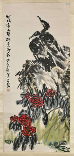 Two Chinese Scrolls: Birds & Flowers
