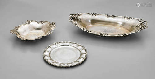 Three Sterling Silver Dishes