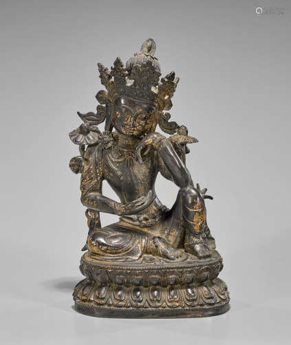 Ming-Style Gilt Bronze Bodhisattva