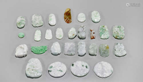 Collection of Fine Jadeite & Hardstone Carvings