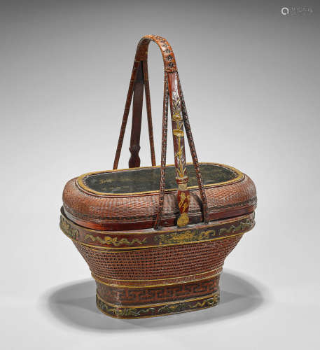 Antique Chinese Woven Basket