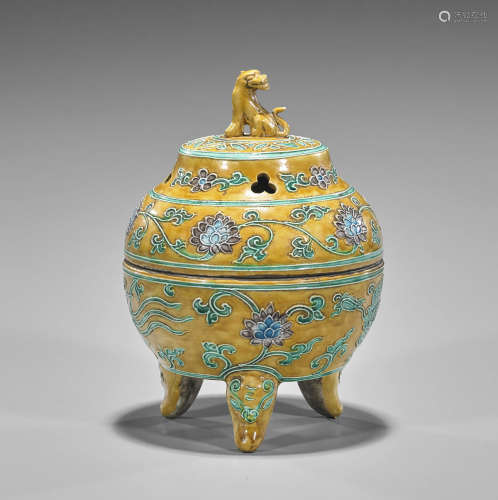 Chinese Ceramic Tripod Censer