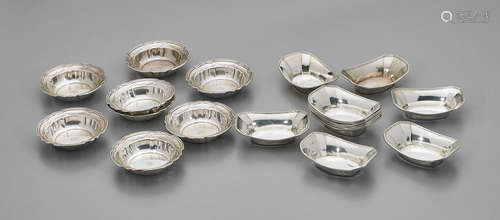 Group of Twenty Small Sterling Silver Dishes