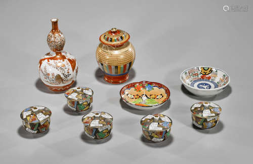 Group of Nine Japanese Ceramic Items