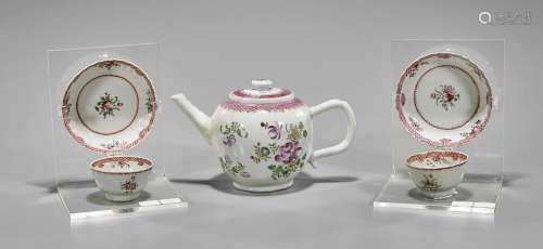 Five Antique Export Porcelain Tea Wares
