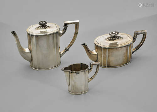 Sterling Silver Coffeepot, Teapot & Creamer