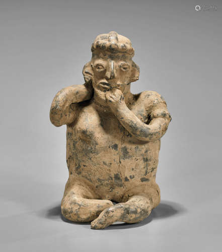 Nayarit-Style Seated Pottery Figure