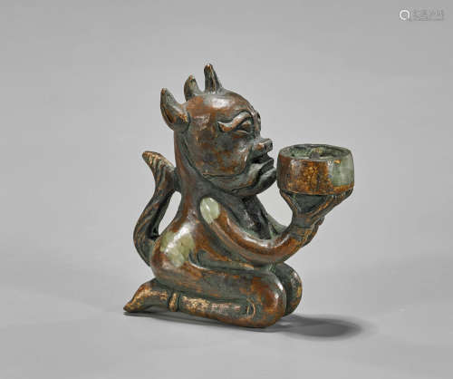Archaistic Chinese Carved Figure