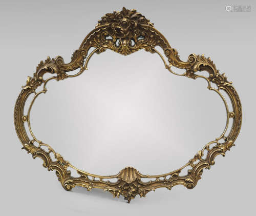 Elaborately Carved & Gilt Wood Mirror