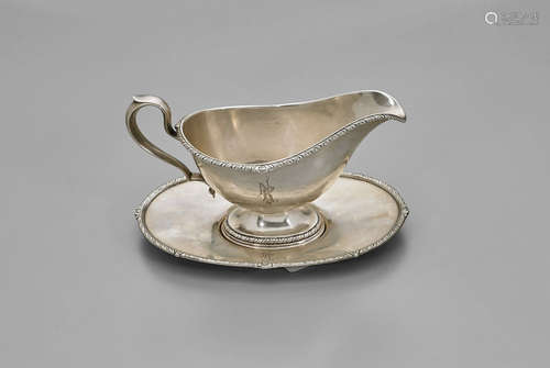 Sterling Silver Gravy Boat & Saucer