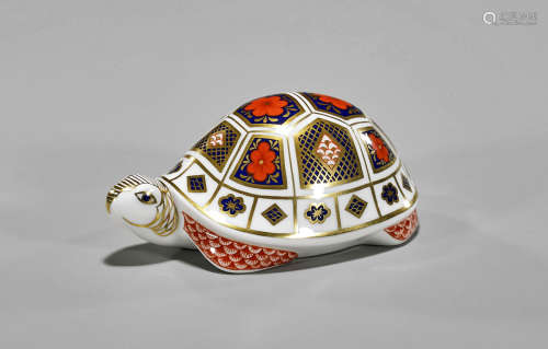 Royal Crown Derby Porcelain Turtle Paperweight