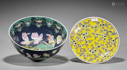 Two Chinese Enameled Porcelains