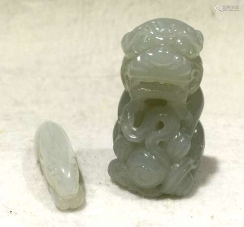 Two Chinese Jade Carvings