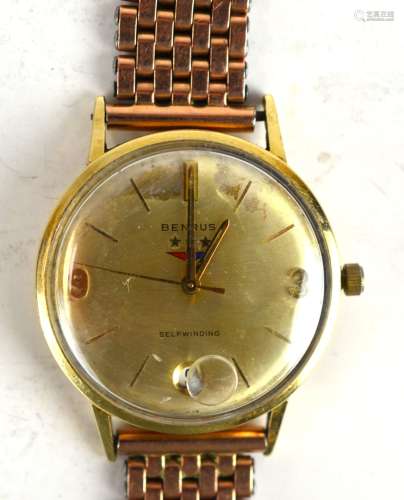 14 K BENURS Gold Watch