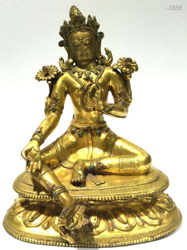 Chinese Gilt Bronze Buddha Figure