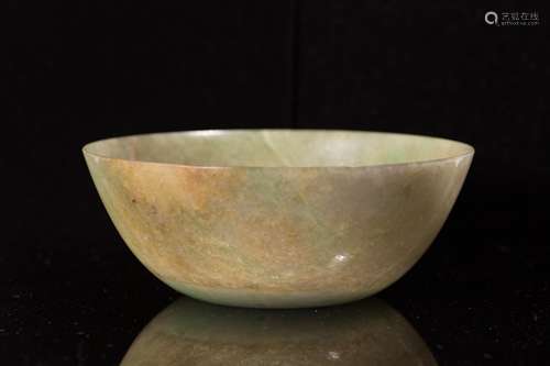 CHINESE JADEITE CARVED BOWL