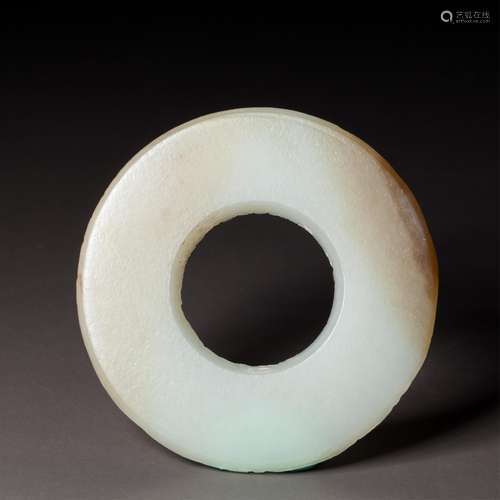 CHINESE JADE BI-DISK PENDANT