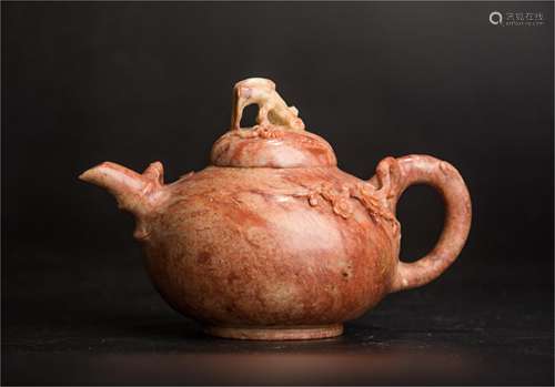 CHINESE SOAPSTONE TEAPOT