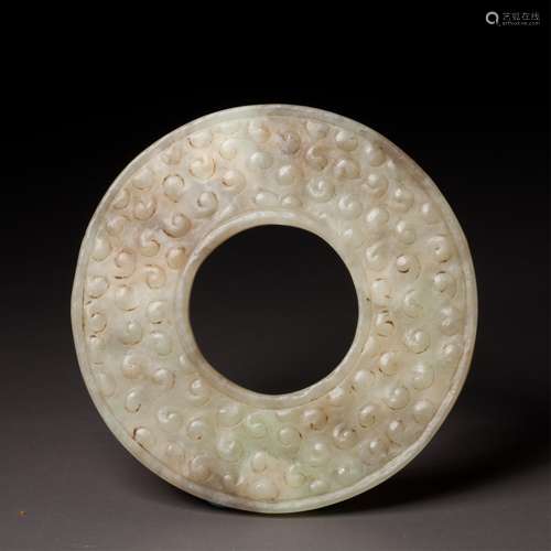 CHINESE HAN STYLE JADE BI-DISK