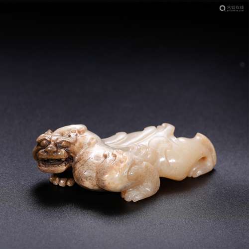 CHINESE JADE CARVED DRAGON