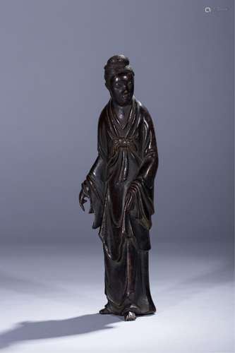 A REPUBLIC PERIOD CHINESE BRONZE FIGURE