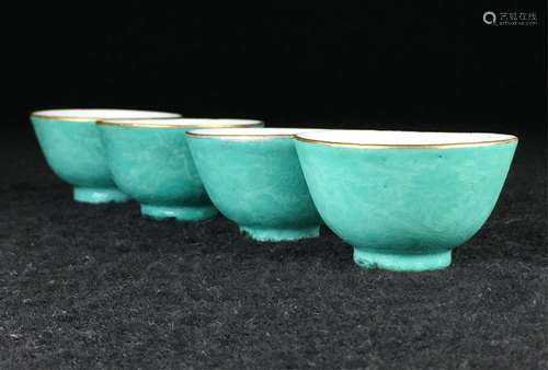 GROUP OF 4 CHINESE PORCELAIN CUPS