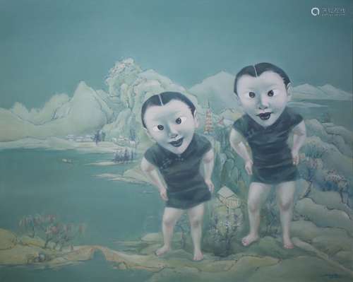 MA YE: O/C TWO LADIES IN QIPAO SERIES, 2008