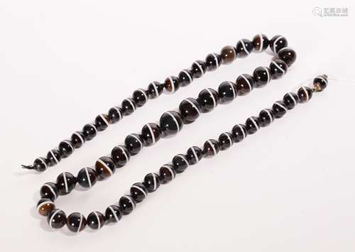 BANDED AGATE BEADS NECKLACES