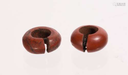 EGYPTIAN HAIR RING PAIR