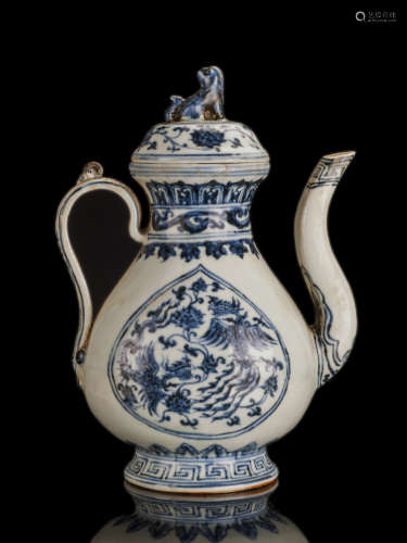 14-16thC Blue and White Porcelain Vase