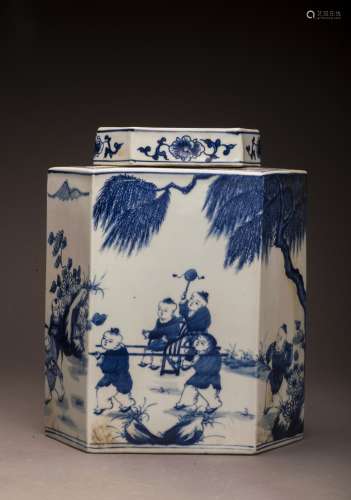 17th/18thc Qing Kangxi Style Blue And White Vase