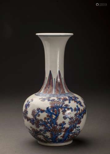 Plain Tri-color Glazed Bird and Flower Porcelain