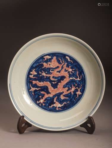 15-17thC Blue and White Porcelain Pot
