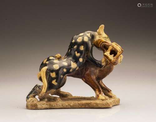 Twistable Clay Glazed Tiger Decorative Item