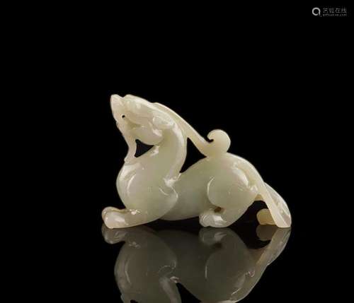 Antique Hetian Jade Cup