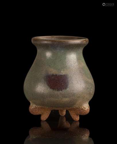 Guan-type Glazed Rectangular Vase