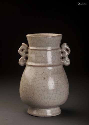 Unusual and Rare Jun-type Glazed Ovoid Vase