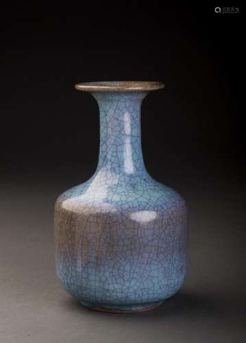 Tea-dust Glazed Porcelain Handled Vase